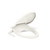 Toilet Seat, Biscuit, Quiet-Close Lid Prevents Slamming,