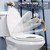 Toilet Seat with Slow Close Seat, Easy Clean, Suitable Standard Elongated