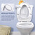 Toilet Seat with Slow Close Seat, Easy Clean, Suitable Standard Elongated