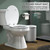 Toilet Seat Angol Shiold Quiet-Close Molded Wood Toilet Seat with Non-Slip