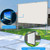 JWSIT 180 inch Projector Screen with Stand, Upgraded 3 Layers PVC 16:9 Large Outdoor Projector Screen with Carrying Bag