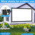 JWSIT 180 inch Projector Screen with Stand, Upgraded 3 Layers PVC 16:9 Large Outdoor Projector Screen with Carrying Bag