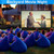 JWSIT 180 inch Projector Screen with Stand, Upgraded 3 Layers PVC 16:9 Large Outdoor Projector Screen with Carrying Bag