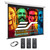 Elite Screens Spectrum 140-Inch Electric Motorized Projector Screen 4:3, 4K/8K UHD, Drop Down for Classroom & Office