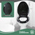 Toilet Seat Elongated Quiet-Close Lid, Contoured Seat