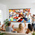 110 inch Projector Screen, XIAOHUI Portable Movie Projector Screen for Outdoor Indoor with 3 pcs Adhesive Hook