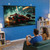 110 inch Projector Screen, XIAOHUI Portable Movie Projector Screen for Outdoor Indoor with 3 pcs Adhesive Hook