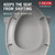 Morgan Elongated Slow-Close White Toilet Seat with Non-Slip