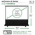 70-inch 16:9, Manual Floor Pull Up Scissor Backed Projector Screen, Portable Home Theater Office Classroom Projection Carrying Bag
