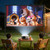 120 inch Outdoor Projector Screen with Stand, Portable Projector Screen Outdoor with Sand Bag for Backyard