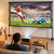 120 inch Outdoor Projector Screen with Stand, Portable Projector Screen Outdoor with Sand Bag for Backyard
