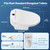 Electric Bidet Toilet Seat Elongated, Instant Warm Water, Heated Seat & Warm