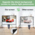 120 inch,DUYIKJ Portable Black Backing Projector Screen Indoor Outdoor 16:9 4K HD Wrinkle-Free and Four-Legged Frame