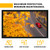 KODAK Projector Screen | 100” Fixed Frame Home Projection Screen with Black Velvet Frame, Durable PVC & Wall Mount Kit