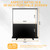 LIHONG Screen 80 inch 16:9 Manual Floor Rising Pull Up Projector Screen Portable Indoor & Outdoor 4K HD Matte White