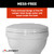 Toilet with Elongated Ceramic Bowl, 18" Standard Profile