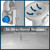 Plus Universal Residential Height RV Toilet with Porcelain Bowl FREEZABLE