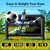 16ft Inflatable Movie Screen Outdoor Projector Screen Build-in IP68 Blower and Carry Bag, Front & Rear Projection