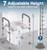 Toilet Seat with Handles, 400 LBS Toilet Seat Risers