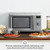 Compact Wave Soft Close Countertop Microwave Oven