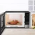 Digital Microwave Oven with Turntable Push-Button Door