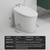 Smart Toilet,One Piece Bidet for Bathrooms,Modern Elongated Toilet