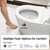 Toilet for Bathrooms, YA60 Bidet Toilet with Auto Flush, Kick Flush