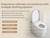 Toilet with Built-in Heated Seat, Elongated Tankless