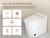 Toilet with Built-in Heated Seat, Elongated Tankless