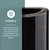 Gallon Stainless Steel, Modern Garbage Can for Indoor Use, Black