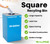 Trash Can Office Recycling Bins, Metal Recycling Container with Stickers & 3 Optional Lids Sold Separately