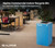 Trash Can Office Recycling Bins, Metal Recycling Container with Stickers & 3 Optional Lids Sold Separately