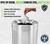 Trash Can Open Top- 27 Gallon Stainless Steel Garbage Can, Heavy Duty