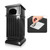 Trash Can Outdoor Top Tray Black Stainless Steel Commercial Garbage Enclosure