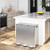 Trash Can 90 L/23.8 gal, Three Compartments Pedal Kitchen Recyclingtrash Bin