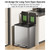 Trash Can with Lid – Kitchen Waste Sorting & Recycling Bin, Hands-Free