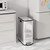 Trash Can with Butterfly Lid,2 * 7.4 gal Dual Compartments