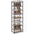 Nunsino Narrow Shoe Rack, 8-Tier Metal Shoe Organizer,Tall Shoe Shelf with Anti-Tip Strap