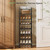 Nunsino Narrow Shoe Rack, 8-Tier Metal Shoe Organizer,Tall Shoe Shelf with Anti-Tip Strap