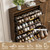 Hidden Shoe Storage Cabinet, Freestanding Shoes Rack Organizer for Entryway, Walnut
