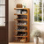 7-Tier Vertical Shoe Rack, Bamboo Free Standing Shoe Rack Shelf, Shoe Storage Stand, Entryway Shoe Tower