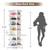 Rotating Shoe Rack 7 Tier Spinning Shoes Organizer Tower for 28-32 Pairs