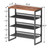 CHEMPFR Industrial Shoe Rack - Sturdy Steel Entryway Shoe Organizer with Spacious Top - Strong Mesh Shoe Storage Shelves