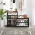 5-Tier Industrial Free Standing Shoe Rack for Entryway, Narrow Shoe Rack Organizer Shelves for High Heels, Entryways