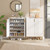 Tribesigns Shoe Cabinet with Doors, 5 Tiers Shoe Storage Cabinet for Entryway, 25 Pairs Wooden Shoe Cabinets