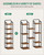 Hzuaneri 6 Tiers Vertical Shoe Rack, Narrow Shoe Tower, Tall Shoes Shelf with 2 Hooks, Adjustable Shelves