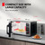 TOSHIBA ML-EM09PA(SS) Small Microwave Oven with 6 Auto Menus, Mute Function, LED Lighting, Countertop Microwave