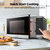 BLACK+DECKER Countertop Microwave Oven 0.9 Cu Ft, 6 Auto Menus, Child Lock