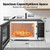 BLACK+DECKER Countertop Microwave Oven 0.9 Cu Ft, 6 Auto Menus, Child Lock