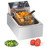 Electric Deep Fryer with Basket for Home Use, Countertop Commercial Deep Fryer